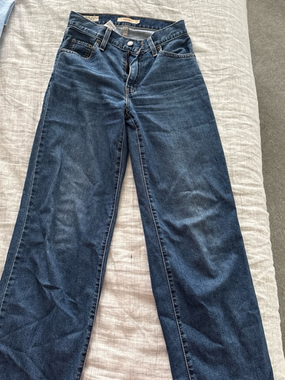 Levi's Women's Wide-Leg Jeans in Dark Blue Denim